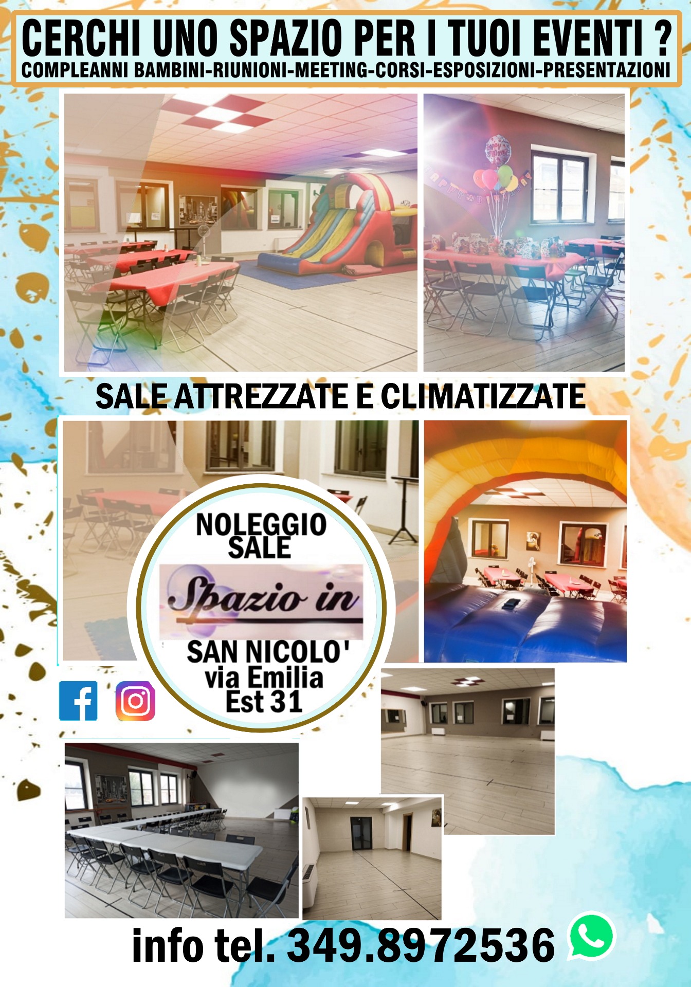 NOLEGGIO SALE PER EVENTI LATIN LOVER ASD